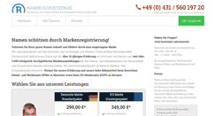 Desktop Screenshot of namen-schuetzen.de